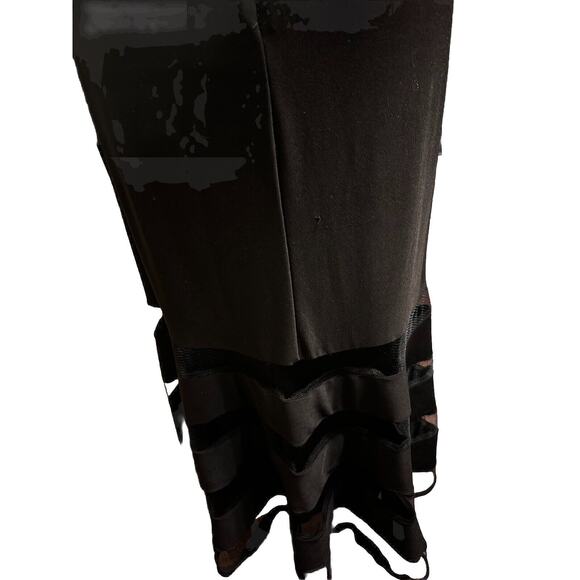 Lauren Ralph Lauren Formal Gown Size 4 Flowing Maxi Whimsigoth Quiet Luxury Edgy - Picture 10 of 12